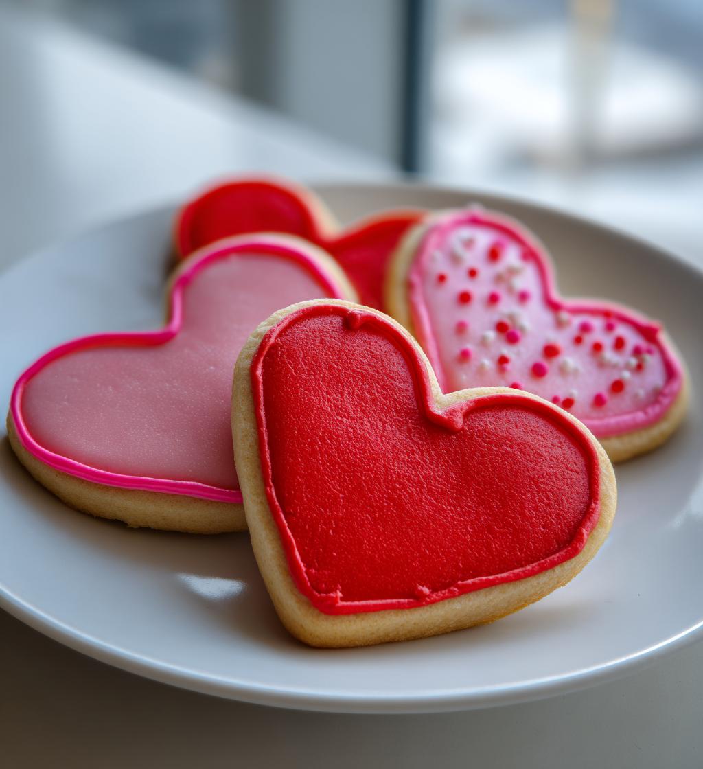 valentines day heart cookies
