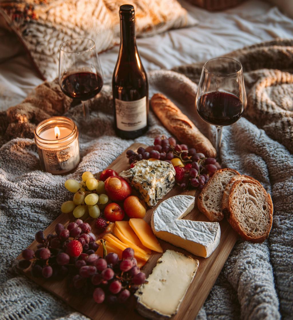 valentines day indoor picnic