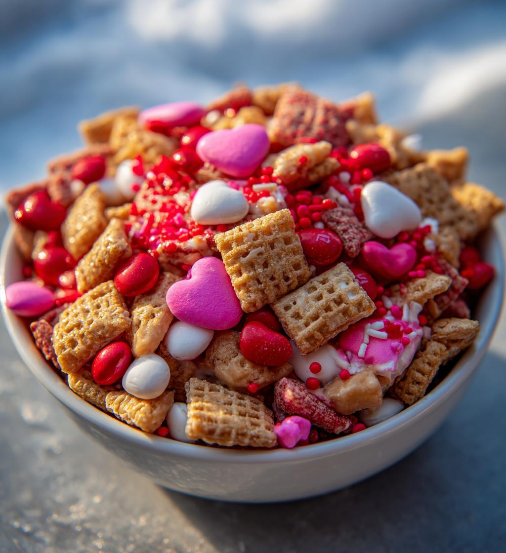 valentines day puppy chow