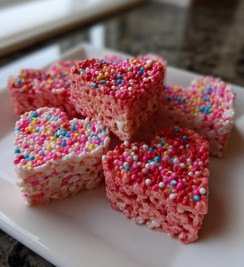 valentines day rice krispie treats