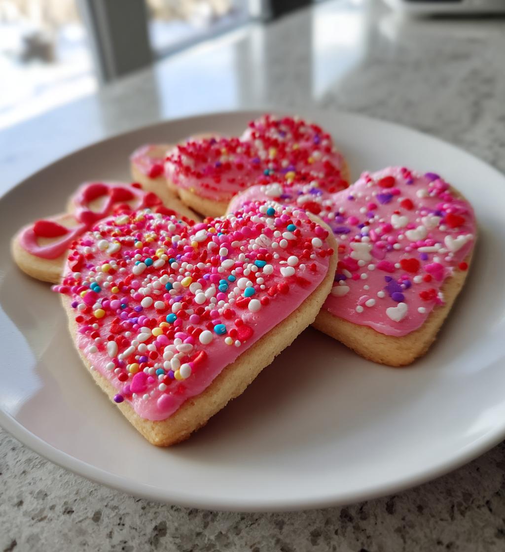 valentines day sugar cookies decorated