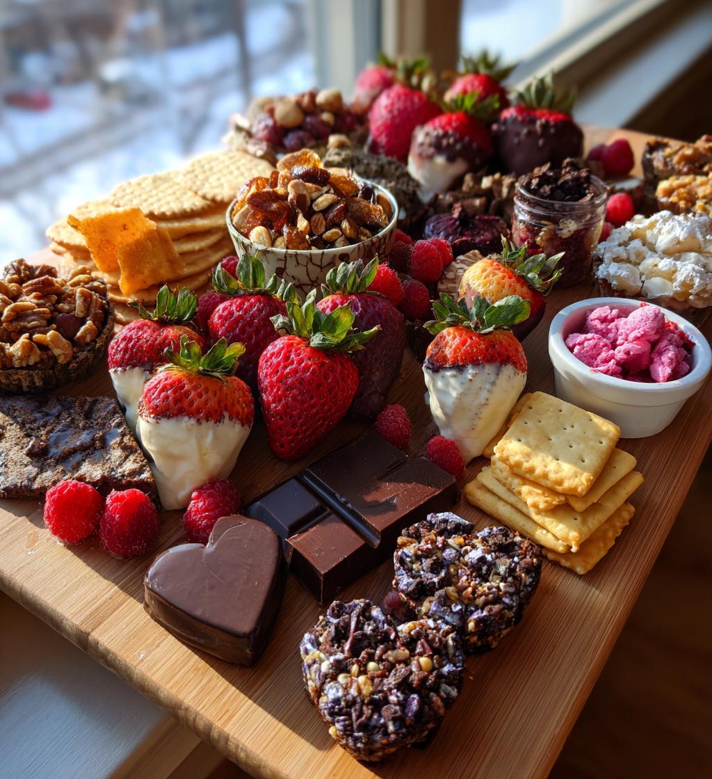valentines day treat board