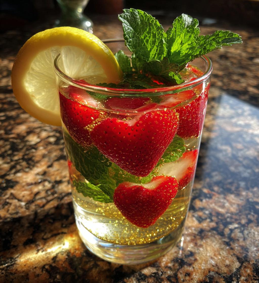 valentines drink garnish